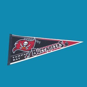 Vintage Tampa Bay Buccaneers  NFL Licensed 30" x 12" Pennant Rico Tag Express